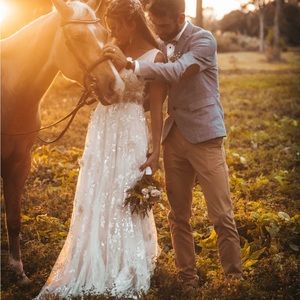 Marco & María Wedding Dress. Well known Designers from Canary Islands, Spain.